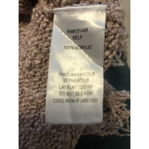 Karlie Women's Fringe Sweater Pink - Open Back , Size Large - Picture 7 of 9